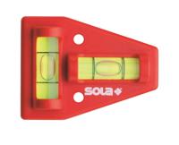 Sola Kunststof waterpas K5 blister, 5cm 2 libellen caravan rood SB - 01430920 - 01430920 - thumbnail