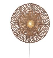 GOOD&MOJO Wandlamp 'Zanzibar' Rotan, 55cm, kleur Naturel - thumbnail