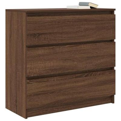 Dressoir 80x35x76 cm spaanplaat bruin eikenkleurig