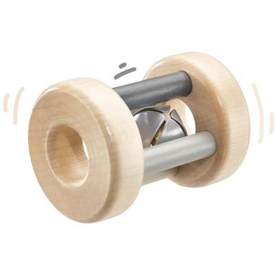 Selecta Spielzeug rammelaar jongens 7 cm hout naturel/ Selecta Spielzeug rammelaar jongens 7 cm hout naturel/