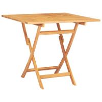 Tuintafel inklapbaar 85x85x76 cm massief teakhout - thumbnail