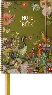 Pimpelmees A4 Notitieboek Sage Wire-O Pimpelmees A4 Notitieboek Sage Wire-O