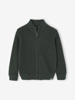 Vestje met opstaande kraag en lange mouwen voor jongens groen - thumbnail