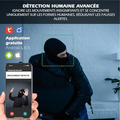 Bedrade binnencamera - KYF - Draaibaar - Full HD - 4MP Gemotoriseerde P/T - Ingebouwde sirene