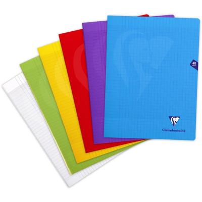 Clairefontaine schrift Mimesys voor ft A4+, 48 bladzijden, kaft in PP, seyès, geassorteerde kleuren Clairefontaine schrift Mimesys voor ft A4+, 48 bladzijden, kaft in PP, seyès, geassorteerde kleuren