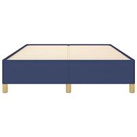 Bedframe zonder matras stof blauw 140x190 cm - thumbnail