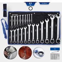 Brilliant Tools BT013221 BT013221 Ringsleutel met ratelset Sleutelbreedte (metrisch) 8 - 53 mm - thumbnail