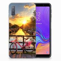 Samsung Galaxy A7 (2018) | Silliconen Back Cover | Amsterdamse Grachten - thumbnail