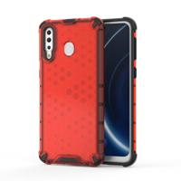 Schokbestendige honingraat PC + TPU Case voor Galaxy M30 (rood) - thumbnail