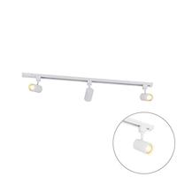 QAZQA Modern railsysteem met 3 spots wit 1-fase - Iconic Jeana - thumbnail