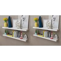 Wandplanken 4 st 100 cm wit - thumbnail