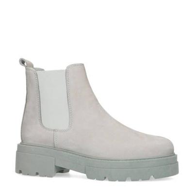 Sacha nubuck chelsea boots lichtgrijs