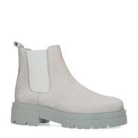 Sacha nubuck chelsea boots lichtgrijs - thumbnail