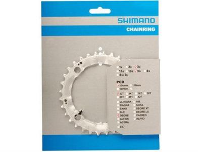 Shimano kettingblad deore 9v 32t 4arm fc-m531 y1j898070 Shimano kettingblad deore 9v 32t 4arm fc-m531 y1j898070