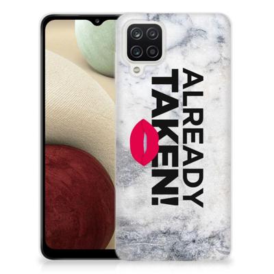 Samsung Galaxy A12 | Siliconen hoesje | met naam Already Taken White