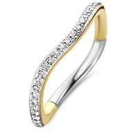 TI SENTO-Milano 12260ZY Ring zilver-zirconia goud-en zilverkleurig-wit 2 mm - thumbnail