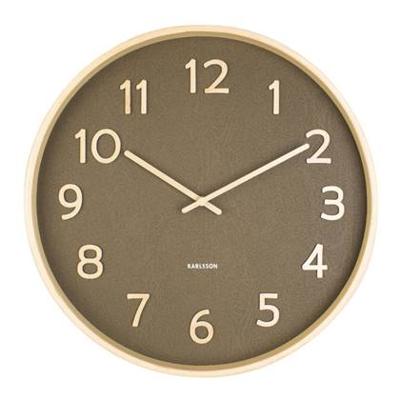 Karlsson WandklokPure wood groen - Ø 40cm - KA5852MG