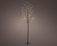 Micro LED boom d30h150 cm zwart/wit kerstverlichting Lumineo - Lumineo - thumbnail