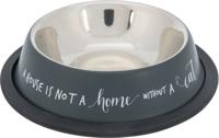 TRIXIE VOERBAK KAT RVS ANTI SLIP GRIJS 200 ML 15 CM - thumbnail