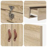 Opbergbedframe Sonoma Eiken 226,5 x 120 x 31,5 cm Bewerkt hout - thumbnail