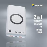 Varta 57908 101 111 powerbank Lithium-Polymeer (LiPo) 15000 mAh Draadloos opladen Wit - thumbnail