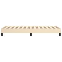 Boxspringframe stof crmekleurig 90x190 cm - thumbnail