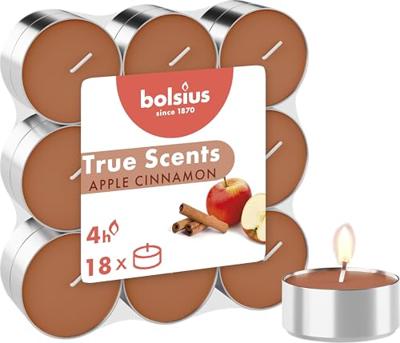 Bolsius Geurtheelichten True Scents Appel-Kaneel 18 Stuks