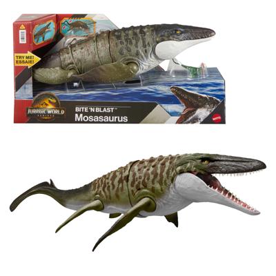 Jurrasic World Rebirth Bite 'N Blast Mosasaurus actiefiguur - thumbnail