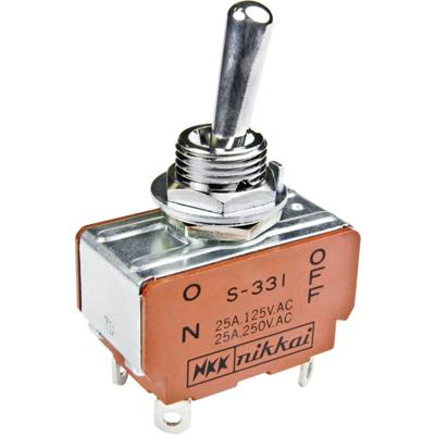 NKK Switches S338 S338 Tuimelschakelaar 125 V/AC 15 A 2x (aan)/uit/(aan) Moment/0/moment 1 stuk(s)