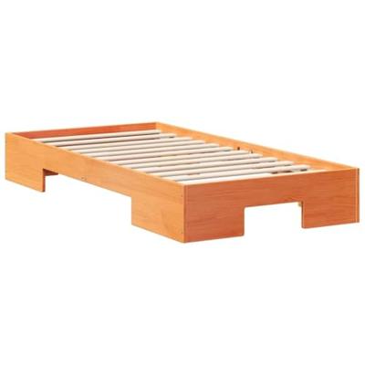 Bedframe met opslag Bruin 90 x 200 cm Massief grenenhout Bedframe met opslag Bruin 90 x 200 cm Massief grenenhout