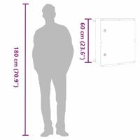 VidaXL Bedieningskast grijs 50 x 22 x 60 cm abs kunststof - thumbnail