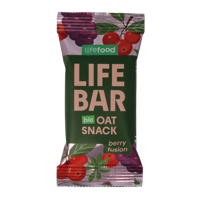 Lifefood Lifebar oatsnack berry fusion bio 40 Gram - thumbnail