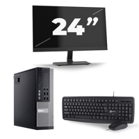 Dell Optiplex 990 Desktop - Intel Core i7-2e Generatie - 16GB RAM - 256GB SSD - Windows 10 + 1x 24 inch Monitor - thumbnail