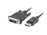 Lanberg CA-DPDV-10CU-0010-BK video kabel adapter 1 m DisplayPort DVI-D Zwart - thumbnail