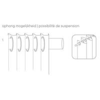 Gordijn Valletta - beige - 140x280 cm (1 stuk) - Leen Bakker - thumbnail