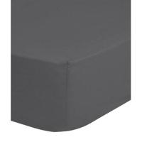 HIP Hoeslaken, Grijs - (90x200 cm) - Katoen Satijn - thumbnail