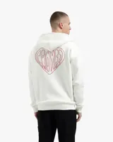 Croyez Stitched Heart Zip Hoodie Heren Gebroken Wit - Maat XL - Kleur: Gebroken Wit | Soccerfanshop - thumbnail