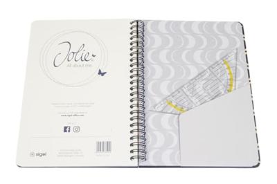 Sigel SI-SY555 Notitieboek Jolie Moonlights Melody A5 met Spiraal 120 Pagina's Sigel SI-SY555 Notitieboek Jolie Moonlights Melody A5 met Spiraal 120 Pagina's