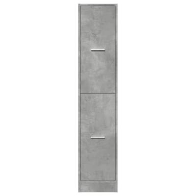 Apothekerskast 30x41x144,5 cm bewerkt hout betongrijs