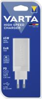 Varta High Speed Charger 65W USB-oplader 65 W 1x USB-A, 2x USB-C Binnen - thumbnail