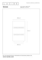Lucide ROSAS - Tafellamp - Ø 16 cm - 1xE27 - Zwart - thumbnail