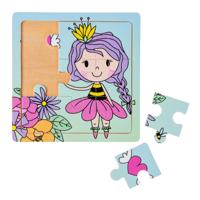 LG-Imports houten puzzel (prinses, eenhoorn of zeemeermin) - thumbnail