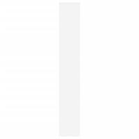 Kamerscherm / boekenkast 67x25x161,5 cm bewerkt hout wit - thumbnail