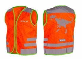 Wowow Reflectievest kids nutty jacket maat m oranje