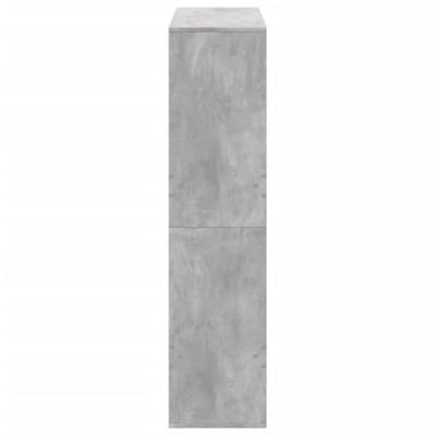 Boekenkast 100x33x135 cm bewerkt hout betongrijs