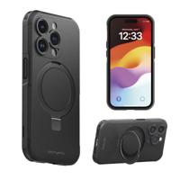 4Smarts Defend Case Magic Stand Backcover Apple iPhone 15 Pro Zwart MagSafe compatible, Met standfunctie - thumbnail