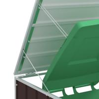 VidaXL Containerberging voor 2 containers 144x81x113 cm staal bruin - thumbnail
