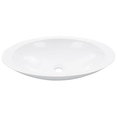 VidaXL Wastafel 59,3x35,1x10,7 cm mineraal gegoten/marmer gegoten wit VidaXL Wastafel 59,3x35,1x10,7 cm mineraal gegoten/marmer gegoten wit