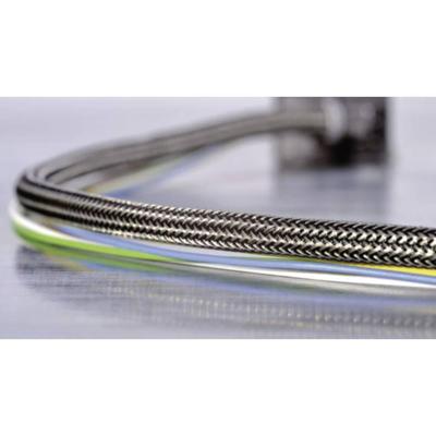 HellermannTyton 173-00800 HEGEMIP08-CUSP-C4 Gevlochten slang Aluminium, Zwart Polyester 8 tot 11.50 mm per meter HellermannTyton 173-00800 HEGEMIP08-CUSP-C4 Gevlochten slang Aluminium, Zwart Polyester 8 tot 11.50 mm per meter