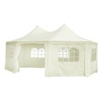 vidaXL Partytent achthoekig 6x4,4x3,5 m crème - thumbnail